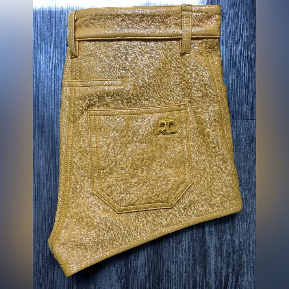 High Waist Yellow Shorts